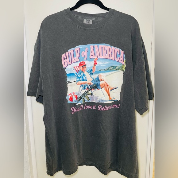 Gulf of America Graphic Tee in Gray - Picture 1 of 3